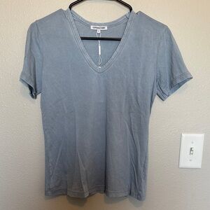 Cotton Citizen Women's Standard Blue V-Neck Top NWT Size Small